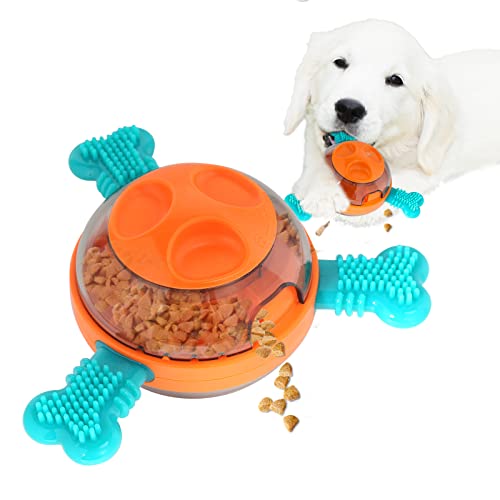 The UFO Interactive Push Button Food Treat Dispenser Bowl for Dogs and  Puppy for Fun Slow Feeding Puzzle Feeder