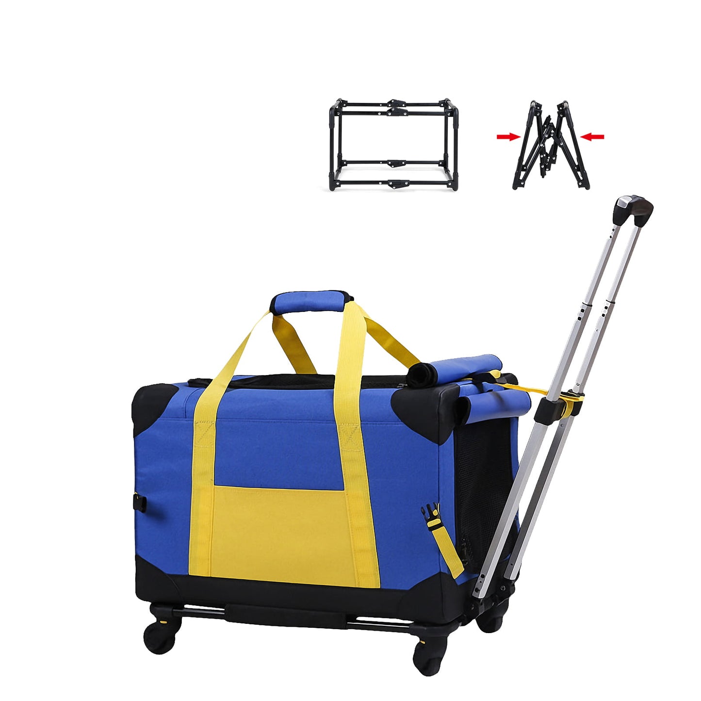 Pet Airplane Wheeled Trolley Carrier