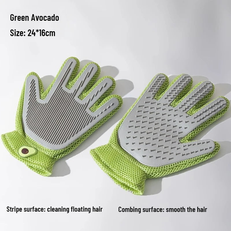 2 in 1 Pet Shedding Fur Remover Glove