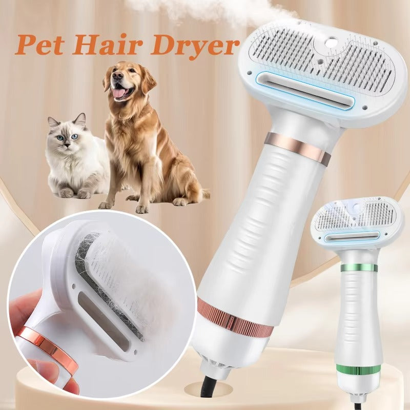 Pet 2-IN-1 Hair Dryer & Grooming Brush