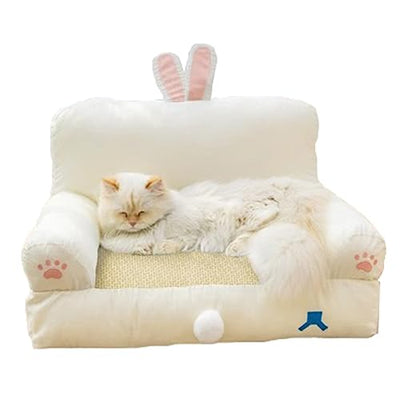 Pet Plush Calming Couch Bed