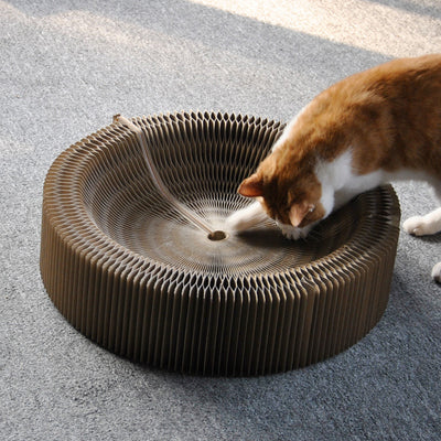 Cat Corrugated Organ Nest Foldable Scratching Board