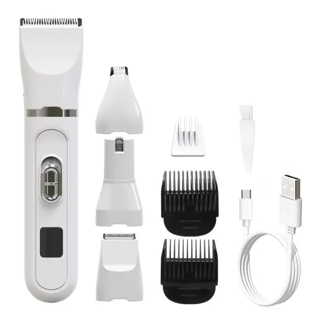 4 in 1 Pet Electric Grooming Trimmer Set