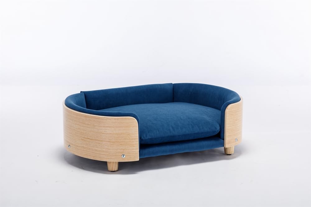 Pet Scandinavian Style Solid Wood Sofa Bed