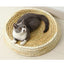 Cat Woven Straw Basket Bowl-Shaped Scratching Pad