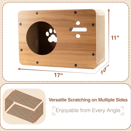 Cat Wooden Cardboard Scratcher Lounge