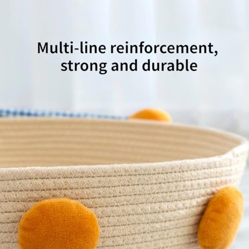 Handwoven Cotton Rope Cat Basket Bed