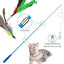 Cat Retractable Feather Teaser Wand Toy