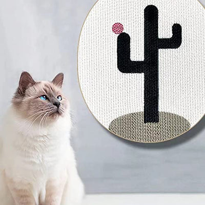 Cat Cactus Pattern Cardboard Scratch Pad