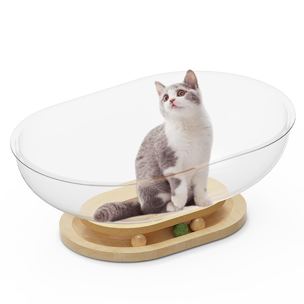 Cat Transparent Space Capsule Bed Nest