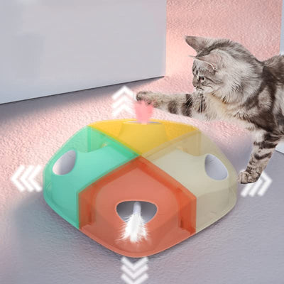 Motion Activated Whack-A-Mole Automatic Feather Cat Toy