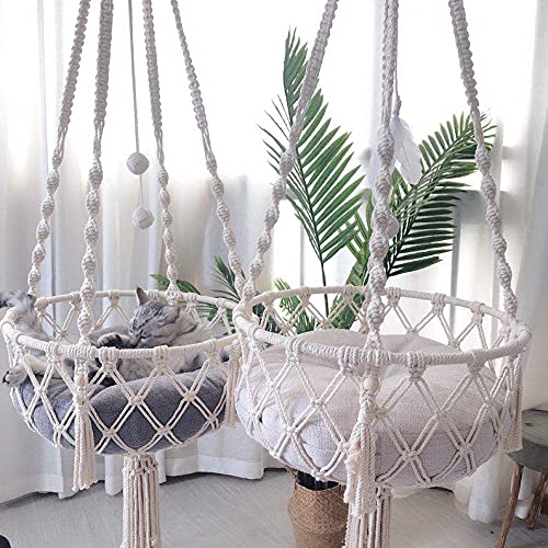 Cat Wall Hanging Woven Boho Hammock