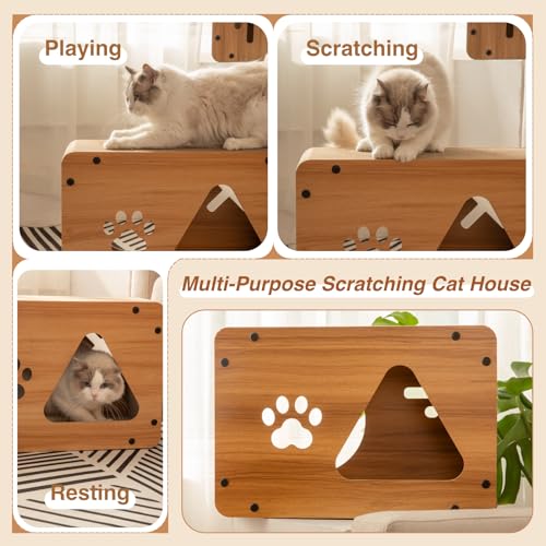 Cat Wooden Cardboard Scratcher Lounge