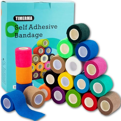 Self-Adhesive Multi-Colored Elastic Bandage Wraps