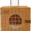 Pet Woven Trolley Suitcase Carrier On Wheels