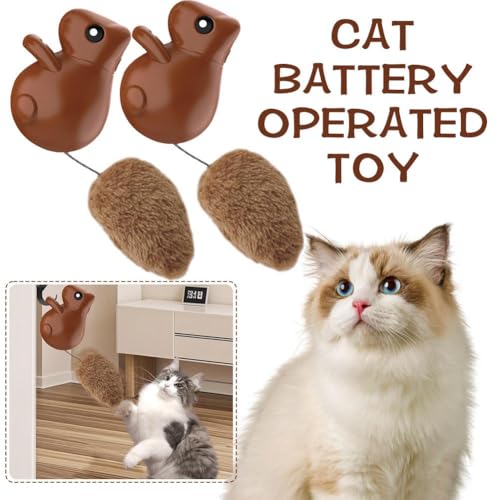 Cat Automatic Squirrel Tail Hanging Toy