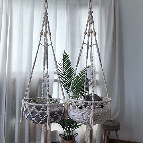 Cat Wall Hanging Woven Boho Hammock