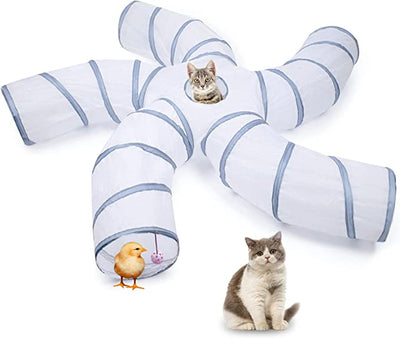 Cat 5 Way Collapsible Interactive Maze Play Tunnel