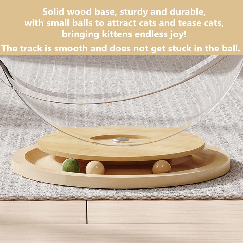 Cat Space Capsule  Nest Bed With Track Balls