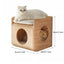 Multipurpose Wooden Side Table Cat Cave