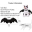 Pet Cat Bat Wings for Halloween Party Decoration, Puppy Collar Leads Cosplay Bat Costume,Cute Puppy Cat Dress Up Accessories