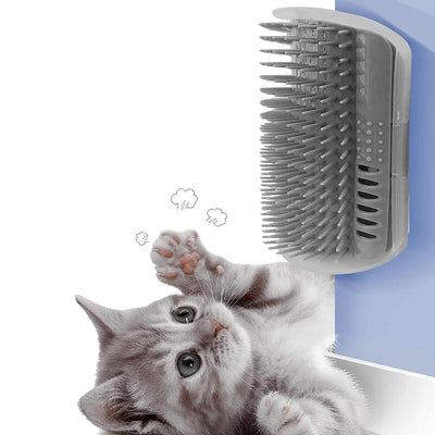 Cat Corner Scratcher Self-Grooming Brush