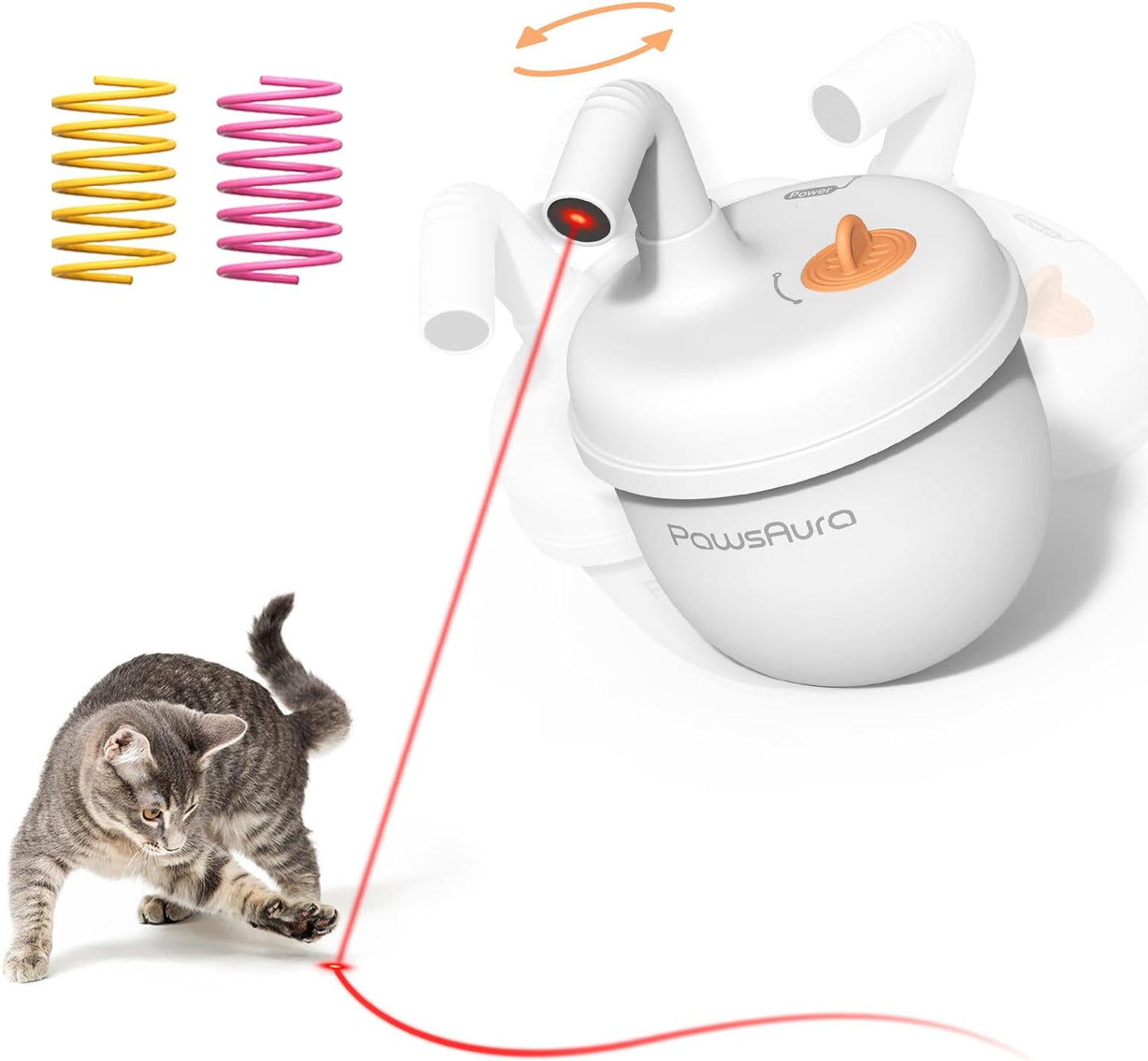 Cat Automatic Laser Pointer 360° Tumbler Toy