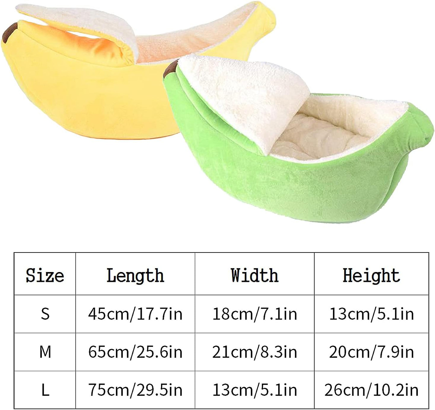 Pet Banana Cozy Bed House