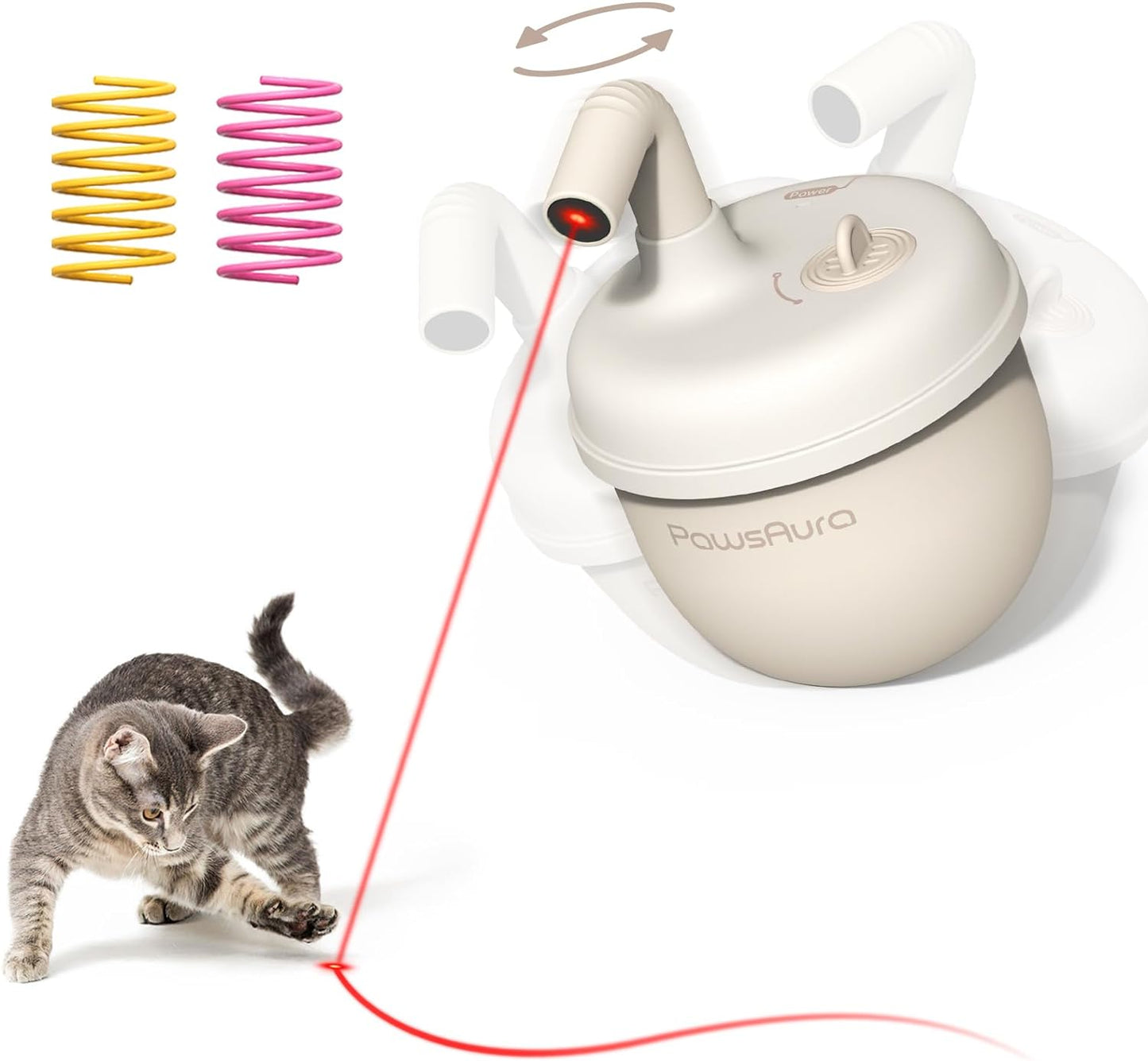 Cat Automatic Laser Pointer 360° Tumbler Toy