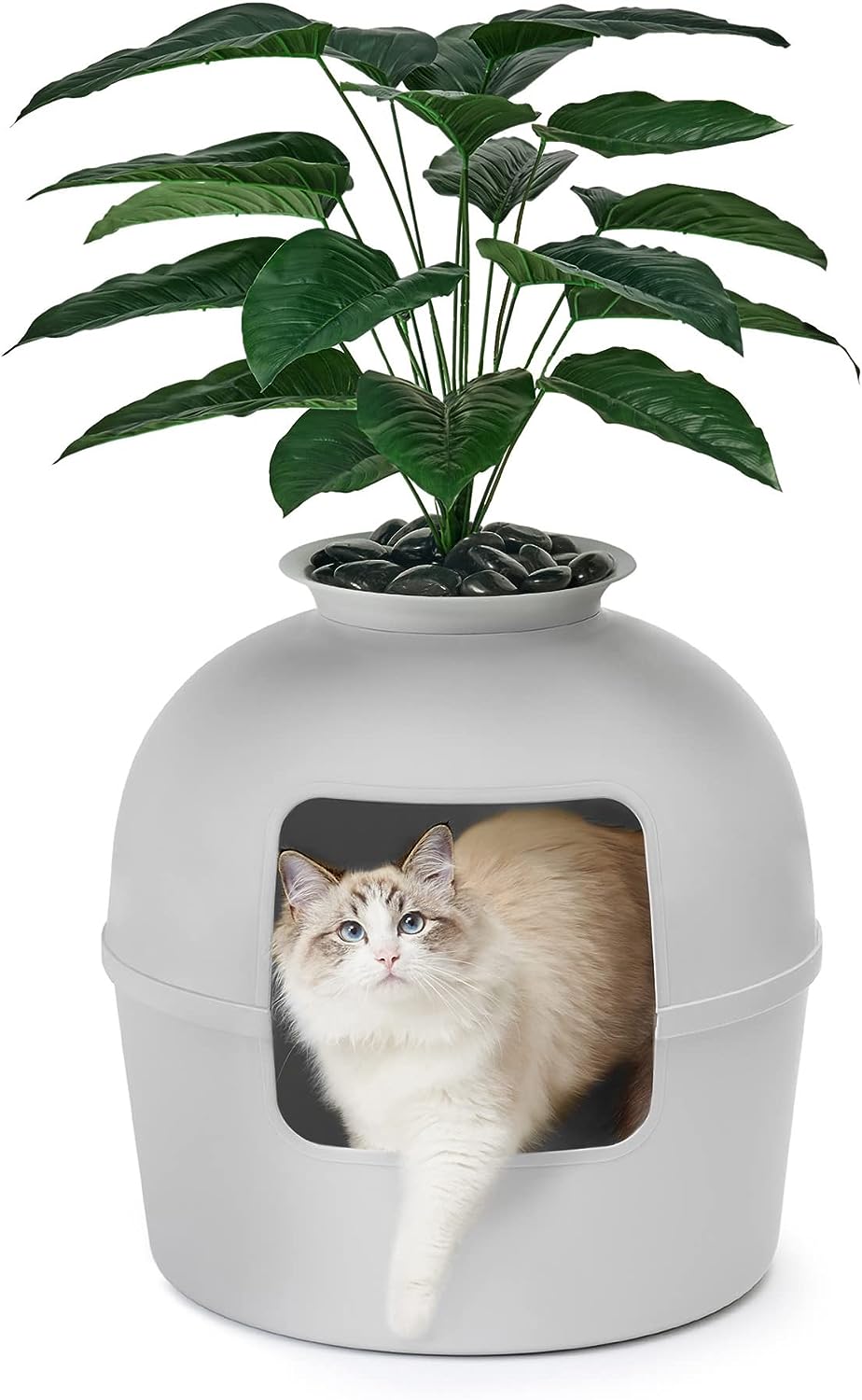 Secret Plant Cat Litter Box With Odor Control