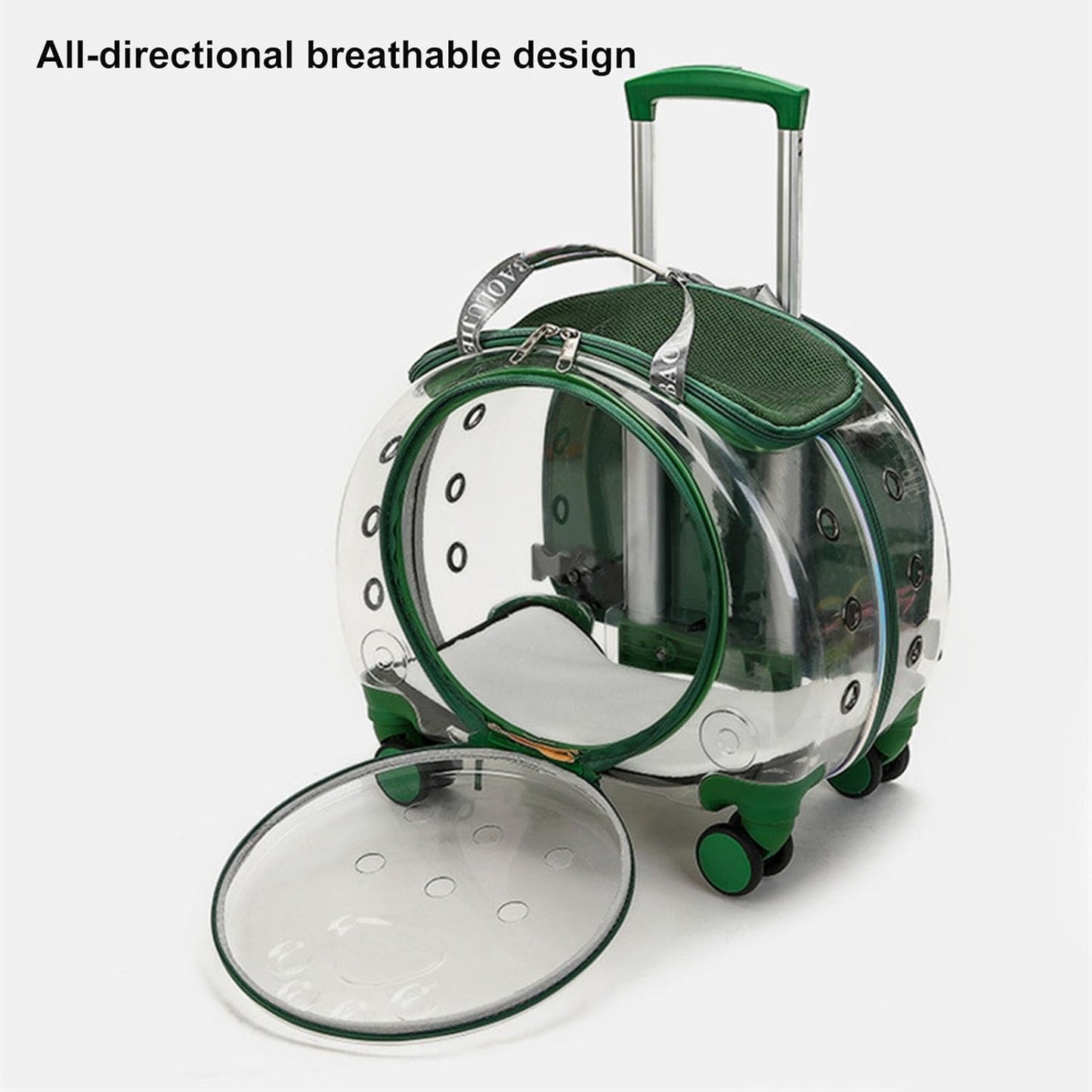 Pet Rolling Trolley Carrier Case