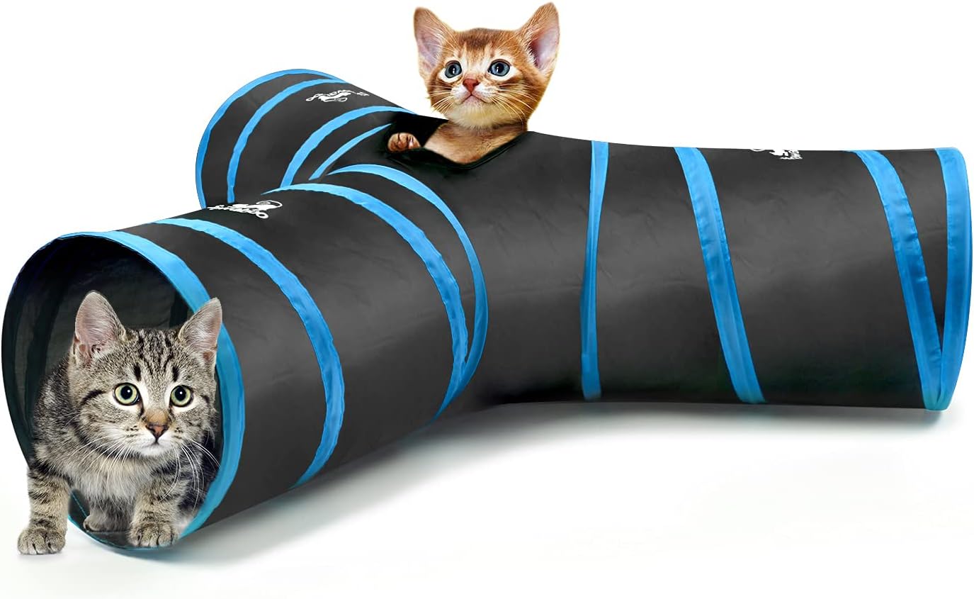 Cat 3 Way Collapsible Tube Tunnel