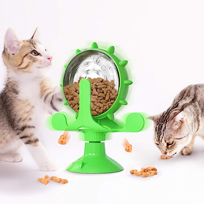 Pet Slow Feeder Windmill Spin Toy