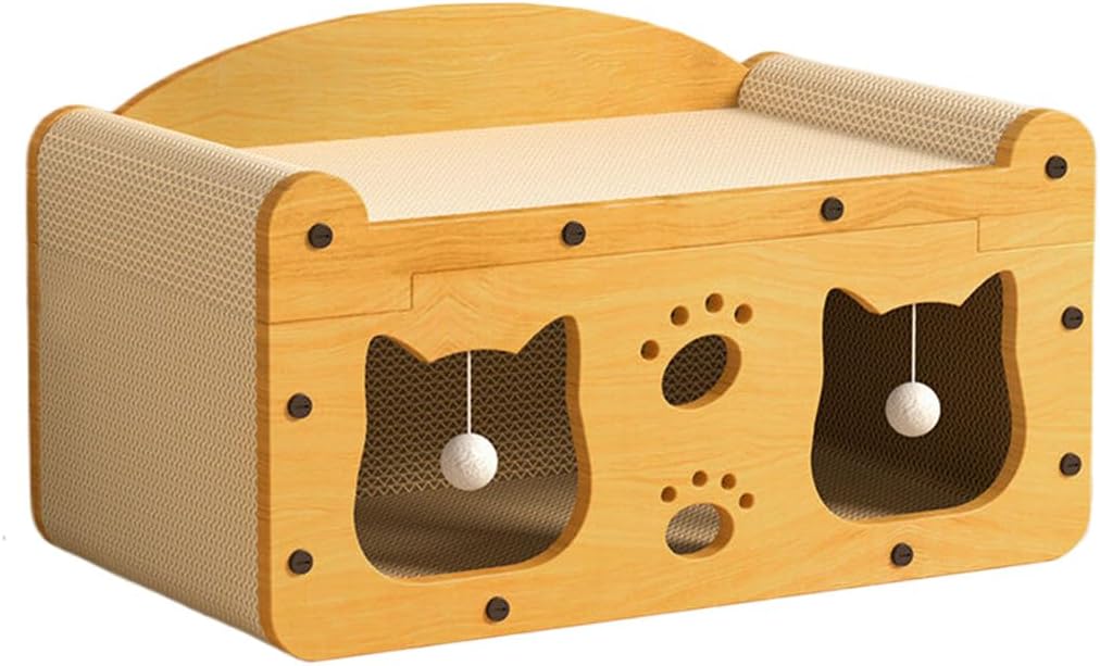 Cat Wooden Scratcher Play House