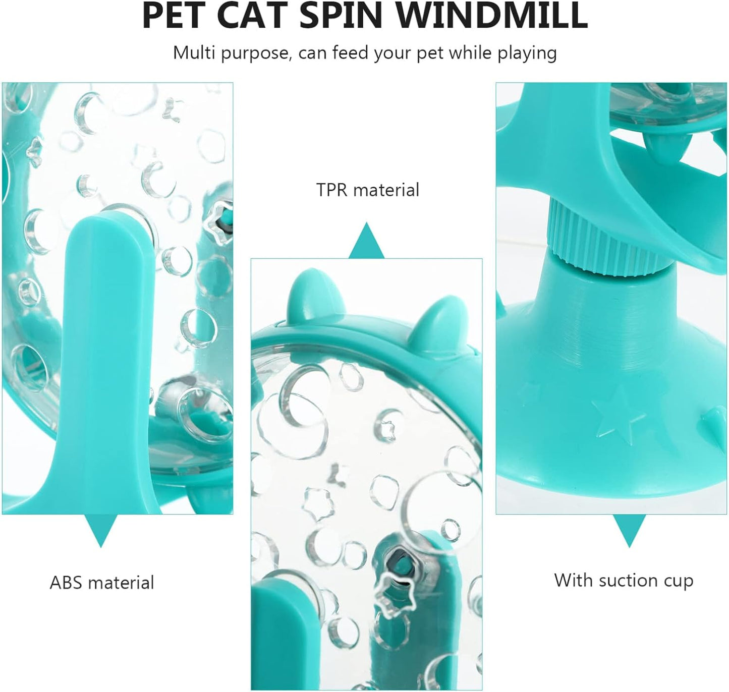 Pet Slow Feeder Windmill Spin Toy