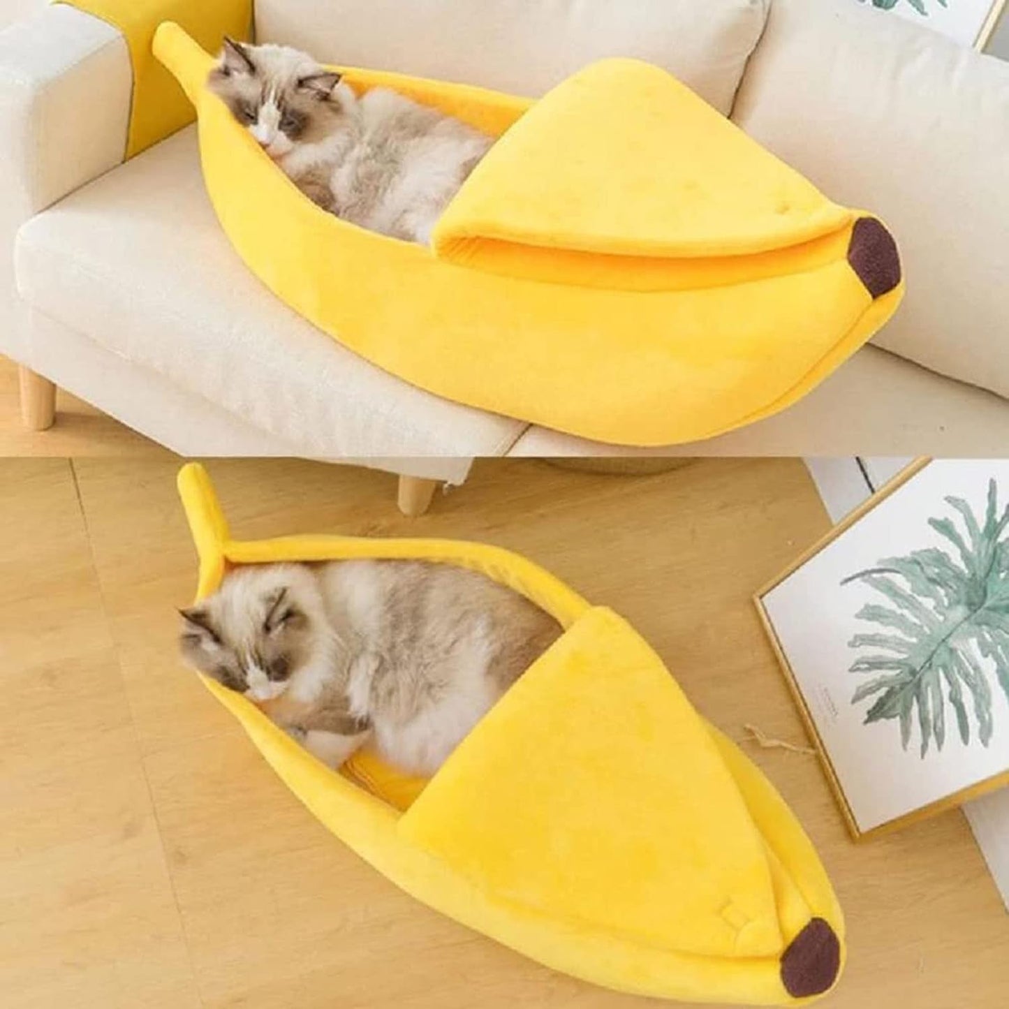 Pet Banana Cozy Bed House