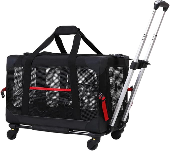 Pet Airplane Wheeled Trolley Carrier