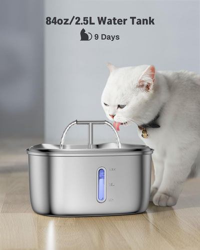 Pet  Stainless Steel Ultra Quiet Water Fountain