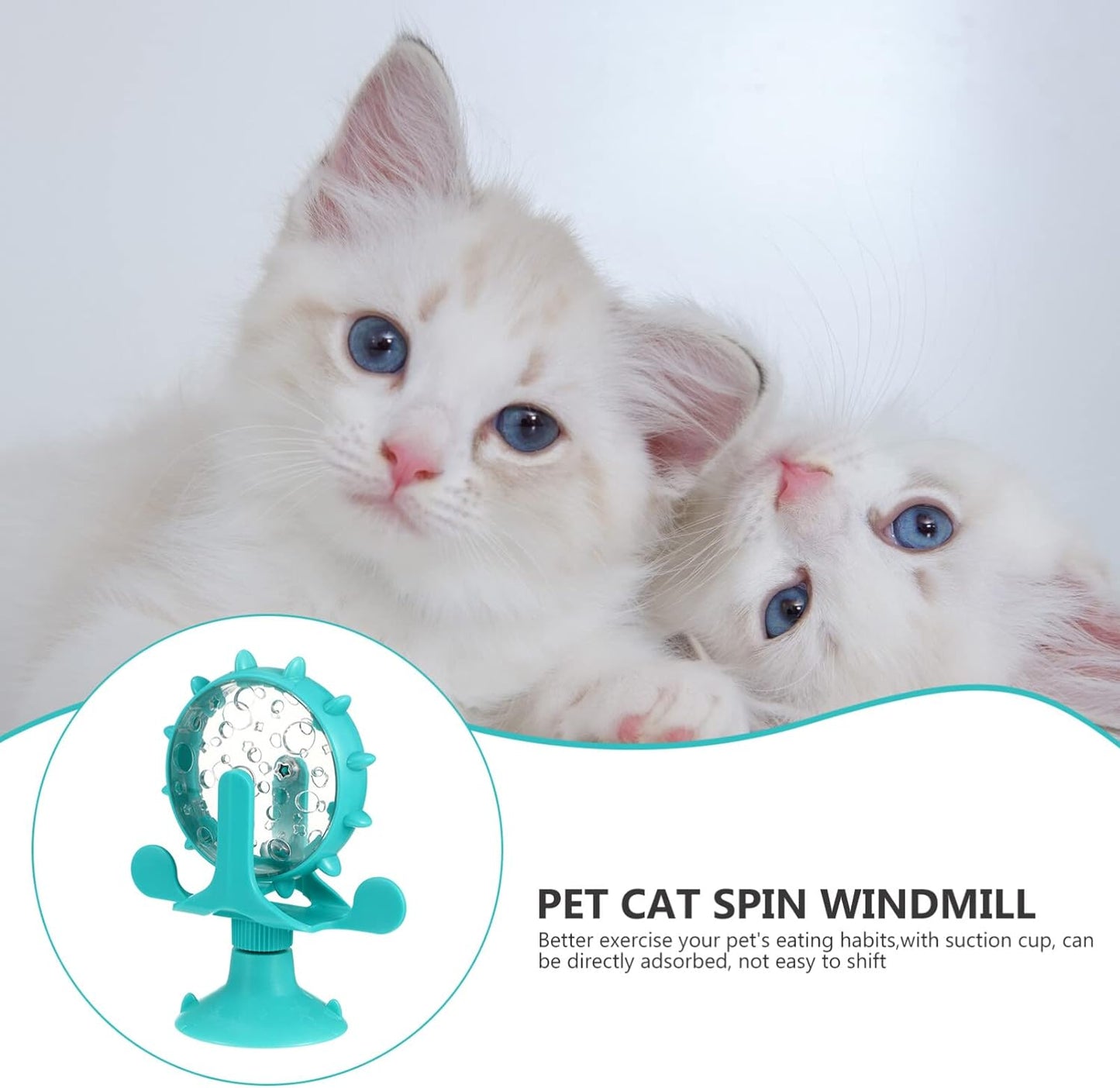 Pet Slow Feeder Windmill Spin Toy