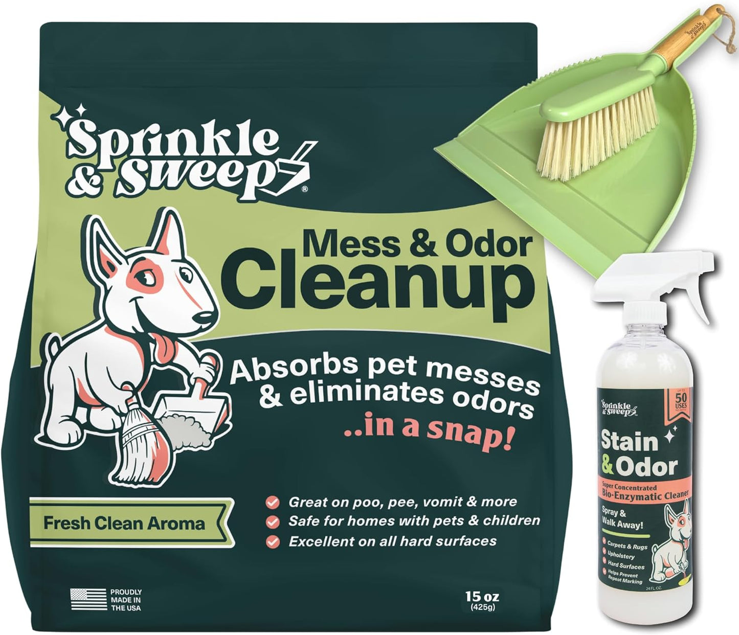 Pet Mess Cleaner & Odor Remover