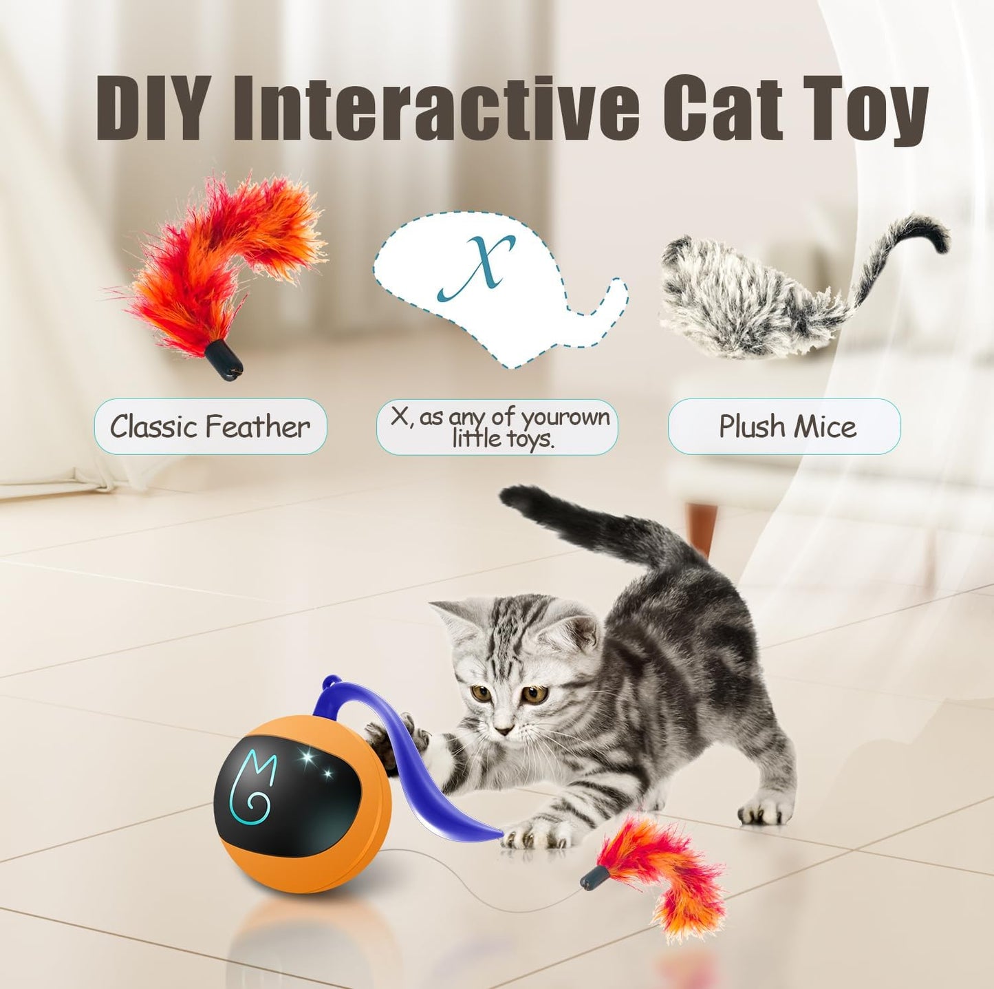 Cat Automatic Rolling Ball Toy