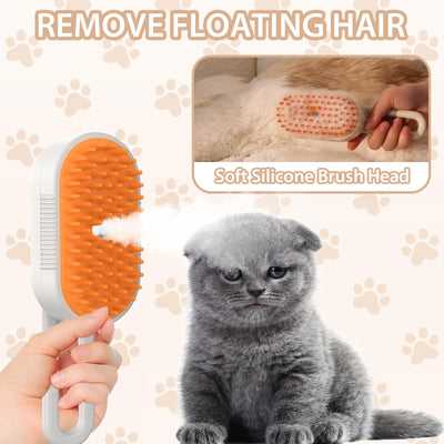 Cat 3 In 1 Grooming Steam Brush