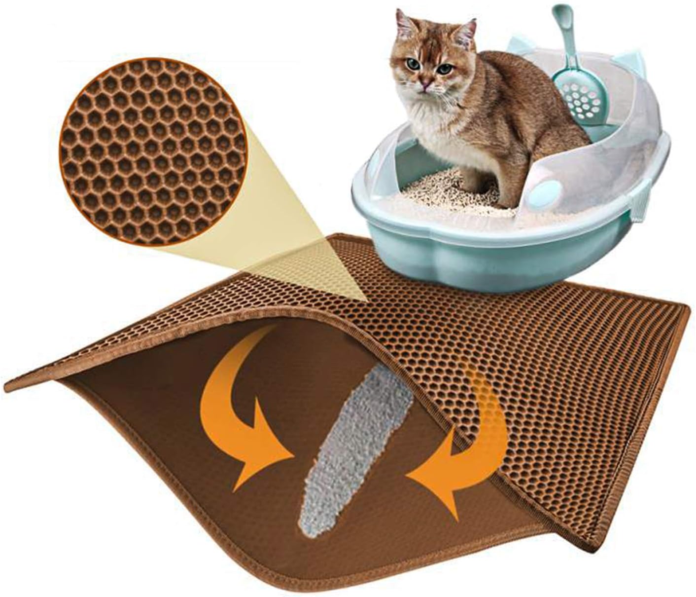 Cat Double Layered Waterproof Litter Mat