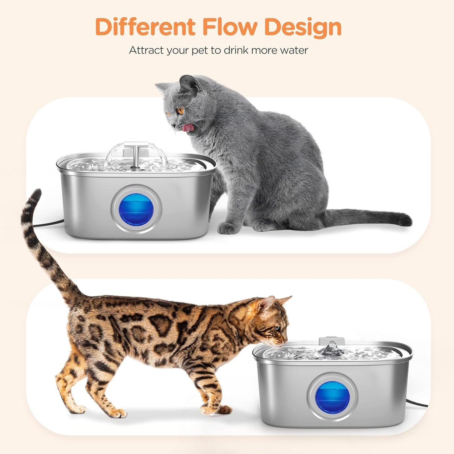 Pet Automatic 3.2L Stainless Steel Water Fountain