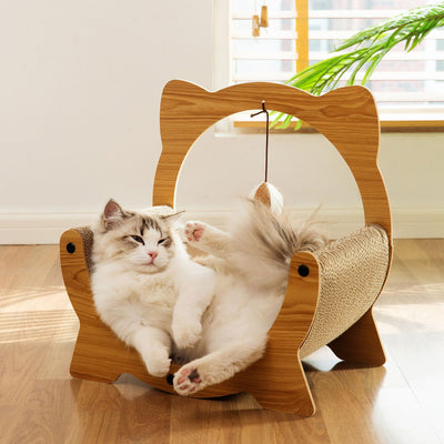 Cat Cardboard Sofa Scratcher Couch Bed