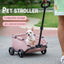 4 Wheels Folding Pet Stroller Cart  Stroller