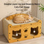 Cat Wooden Scratcher Play House