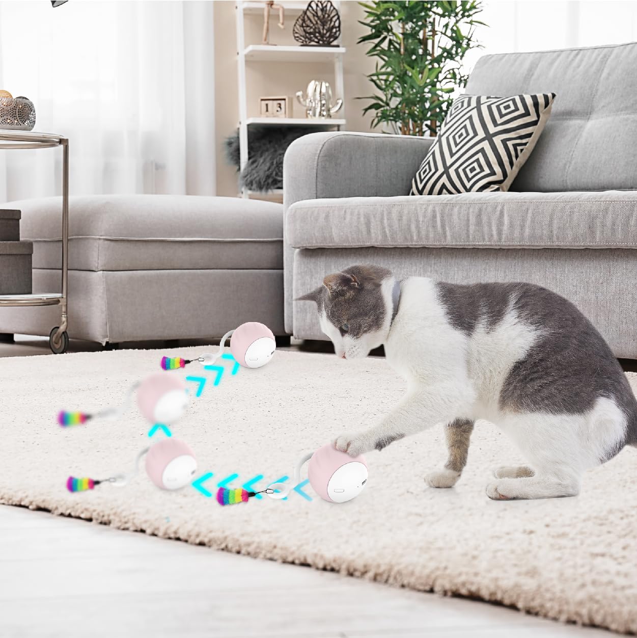 Cat 5 in 1 Automatic Smart LED Moving Ball