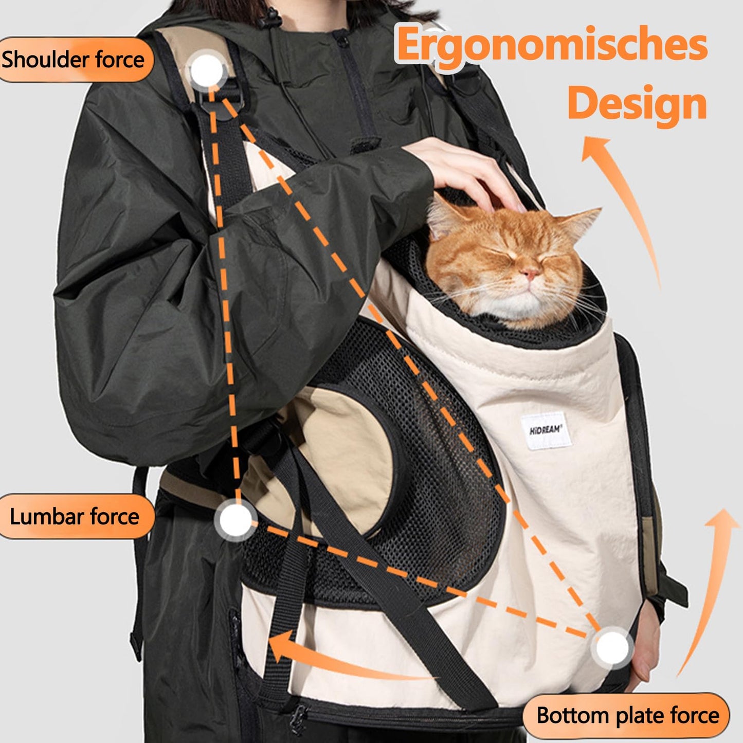 Pet Front Carrier Adjustable Backpack