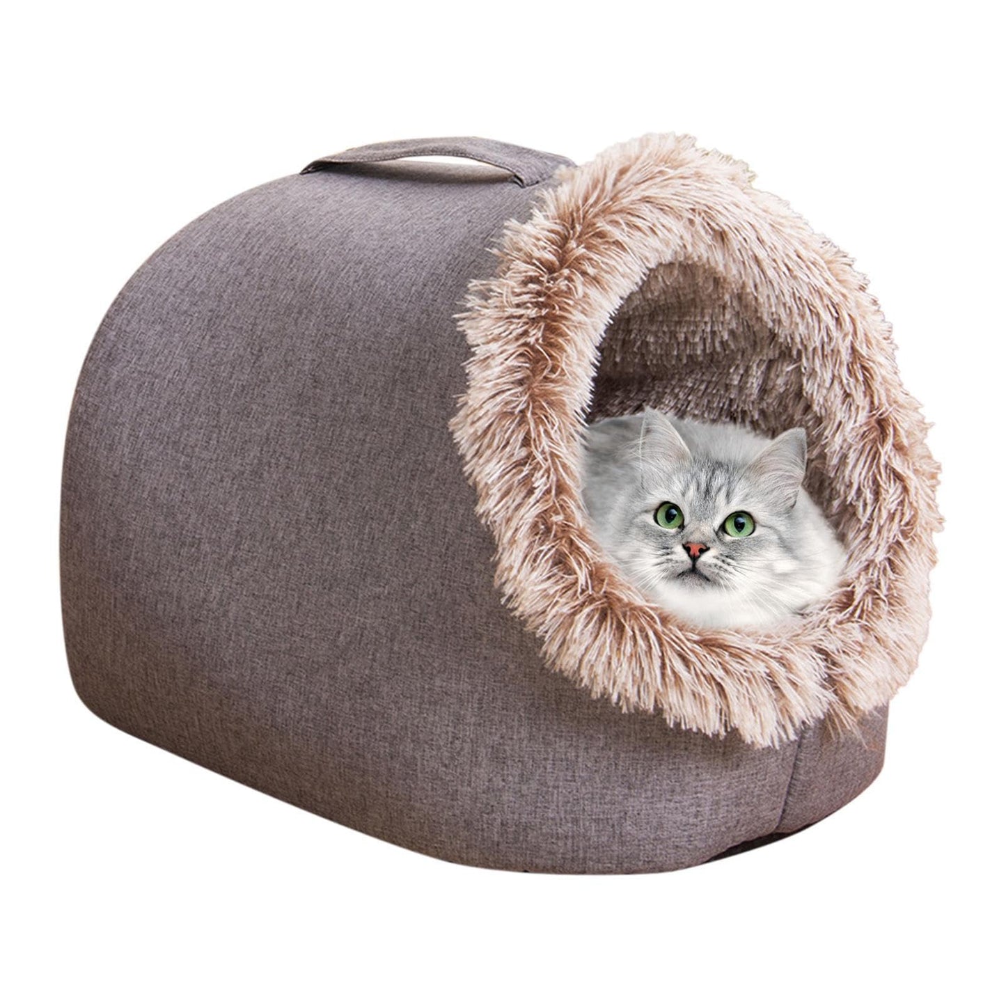 Pet Plush Winter Cave Bed